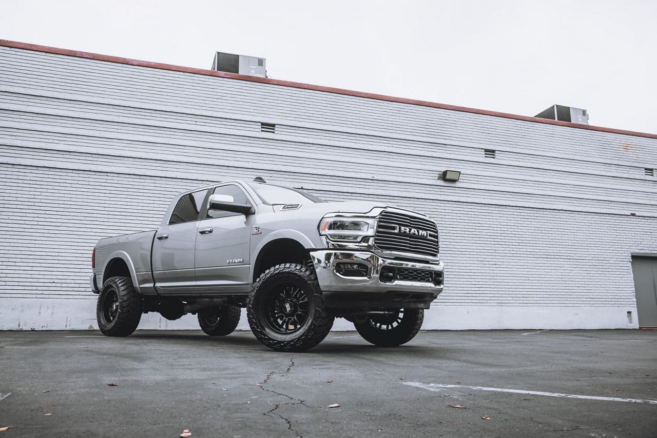 Rear view of 2022 Dodge Ram with truck suv wheels
