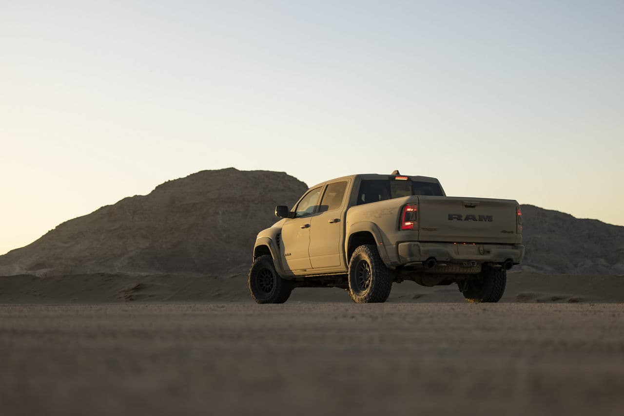 Front view of 2022 Dodge Ram TRX with truck suv wheels