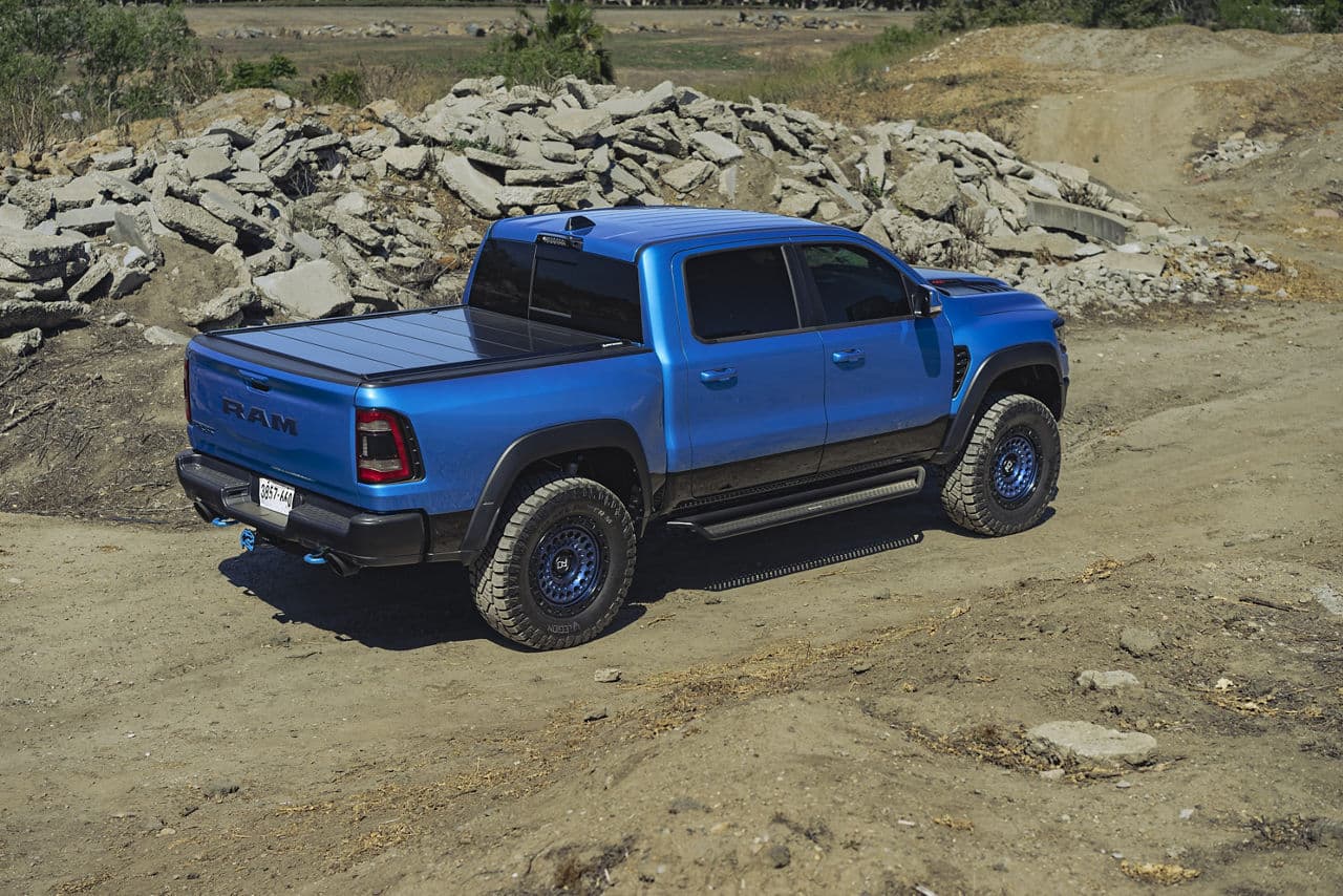 Interior of 2022 Dodge Ram TRX with wheels
