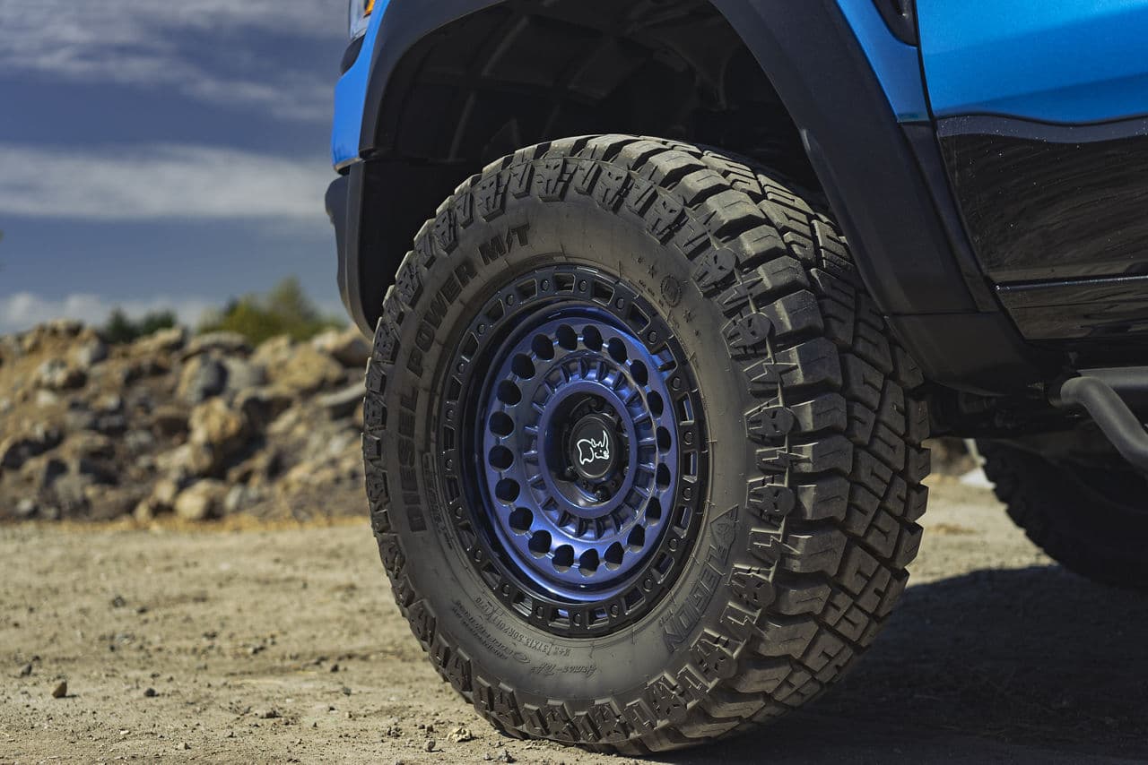 Detail view of 2022 Dodge Ram TRX with wheels