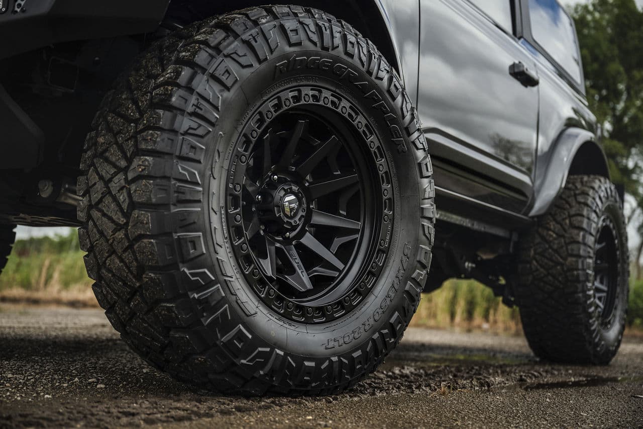 Interior of 2022 Ford Bronco with truck suv wheels