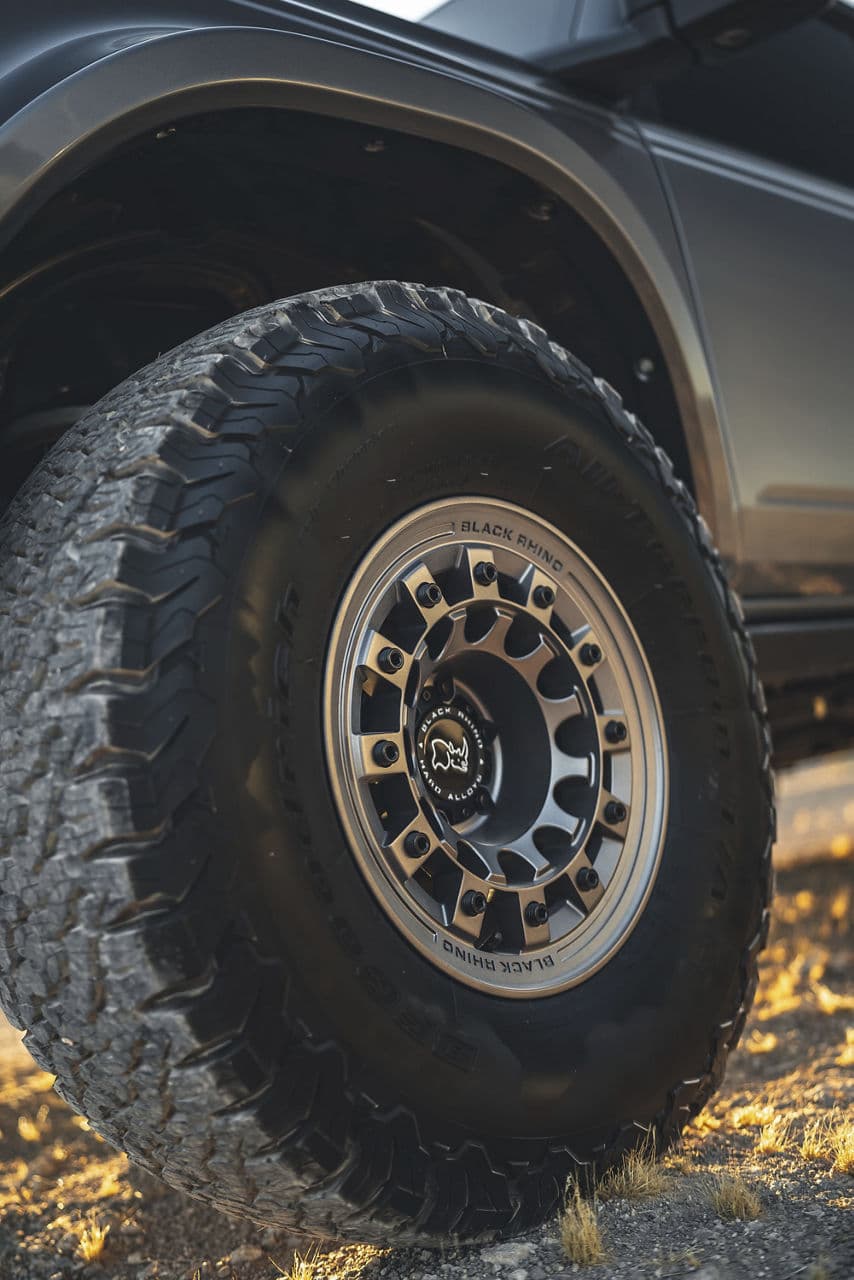 Side profile of 2022 Ford Bronco with truck suv wheels