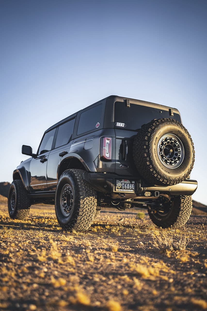 Interior of 2022 Ford Bronco with truck suv wheels