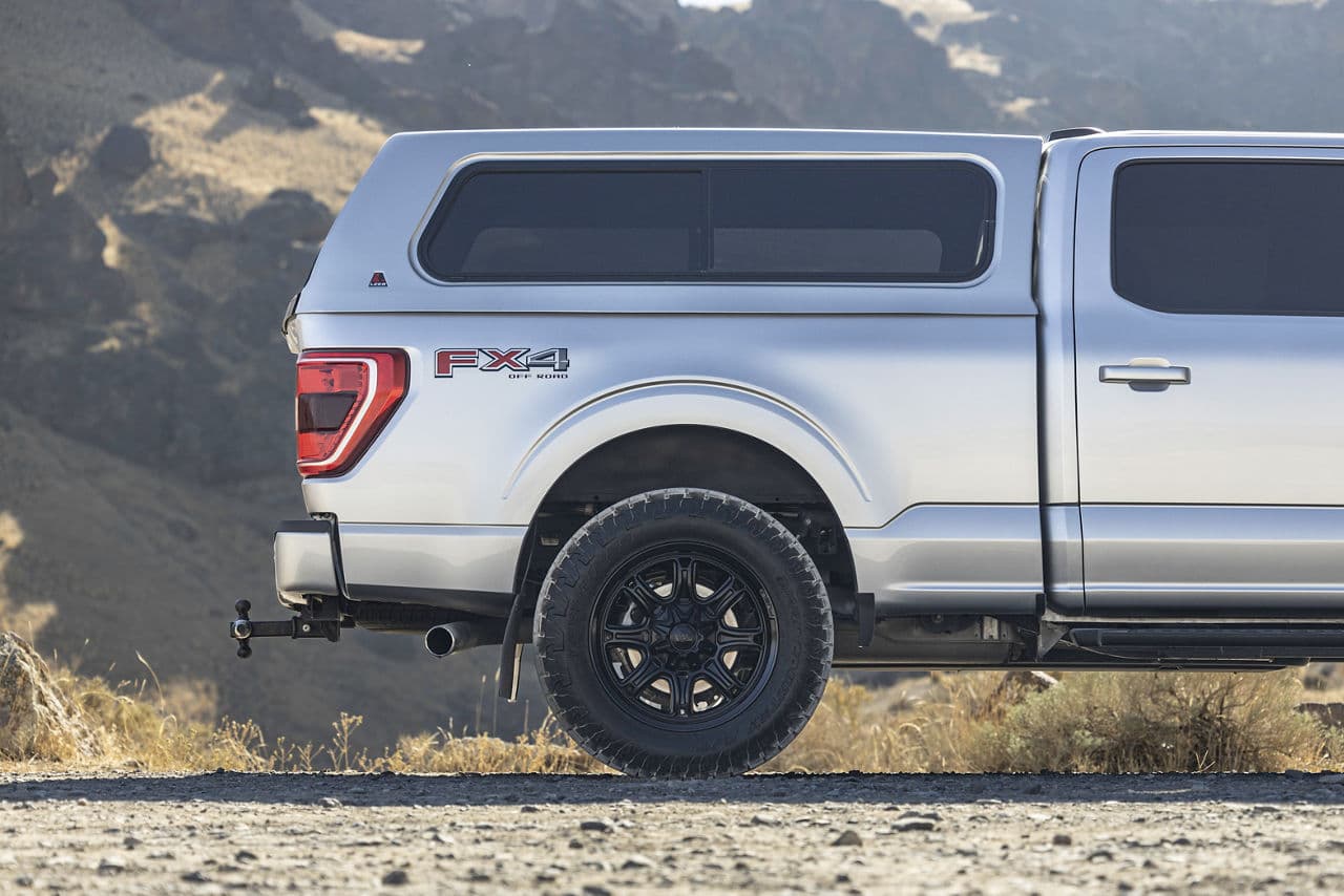 Interior of 2022 Ford F150 FX4 with truck suv wheels