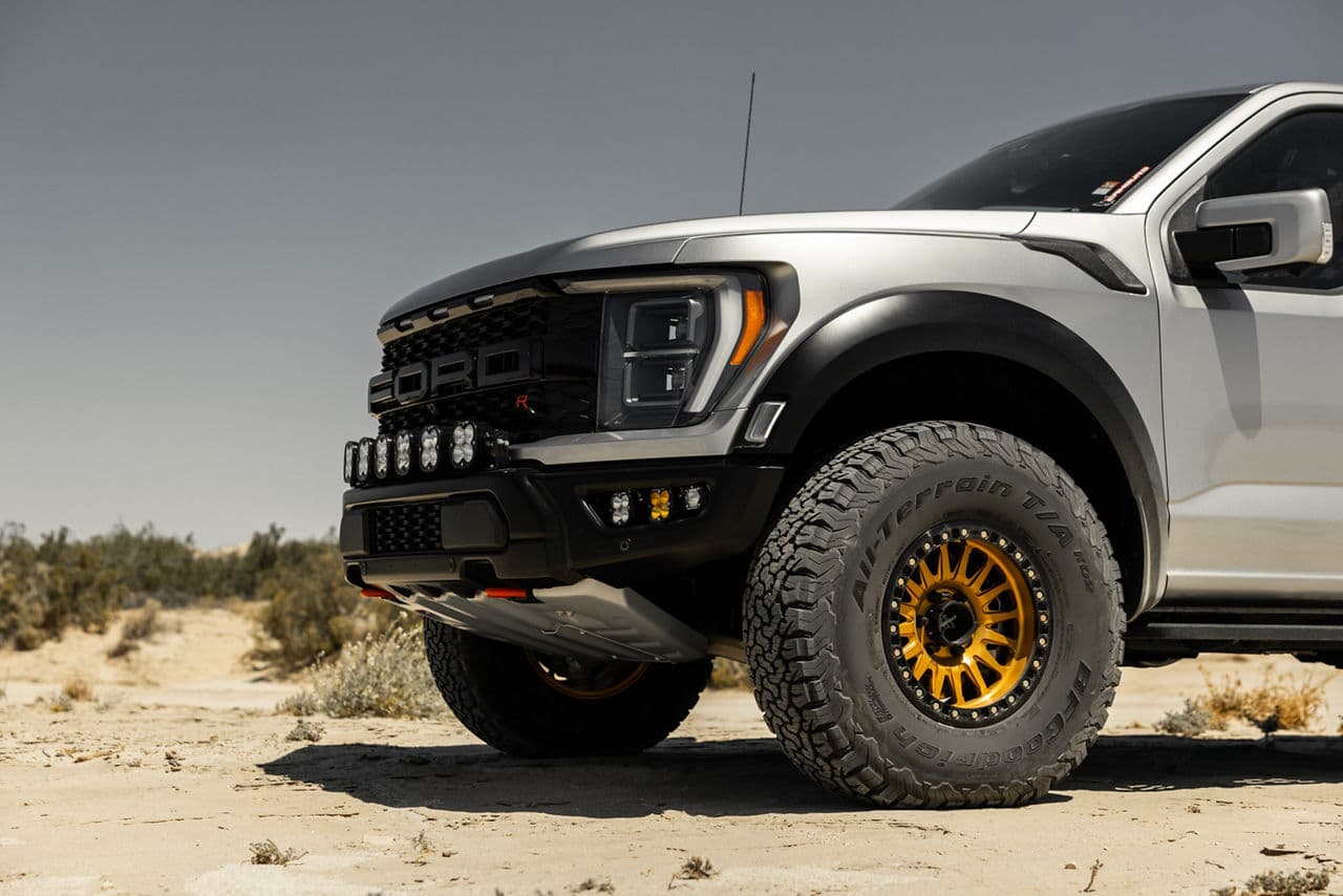 Interior of 2022 Ford F150 Raptor with truck suv wheels