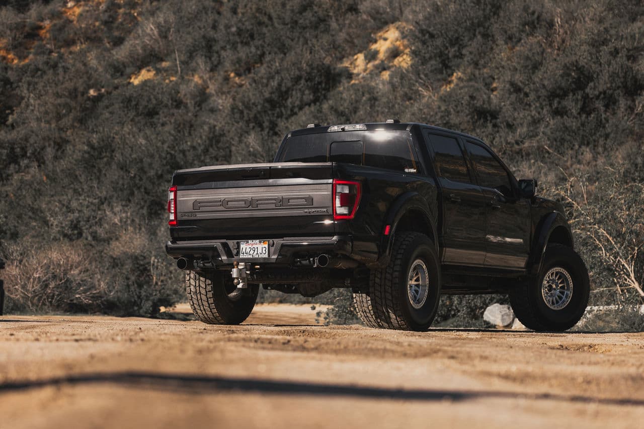 Interior of 2022 Ford F150 Raptor with truck suv wheels
