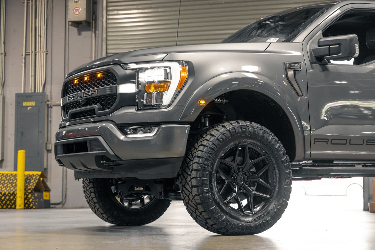 Interior of 2022 Ford F150 with wheels