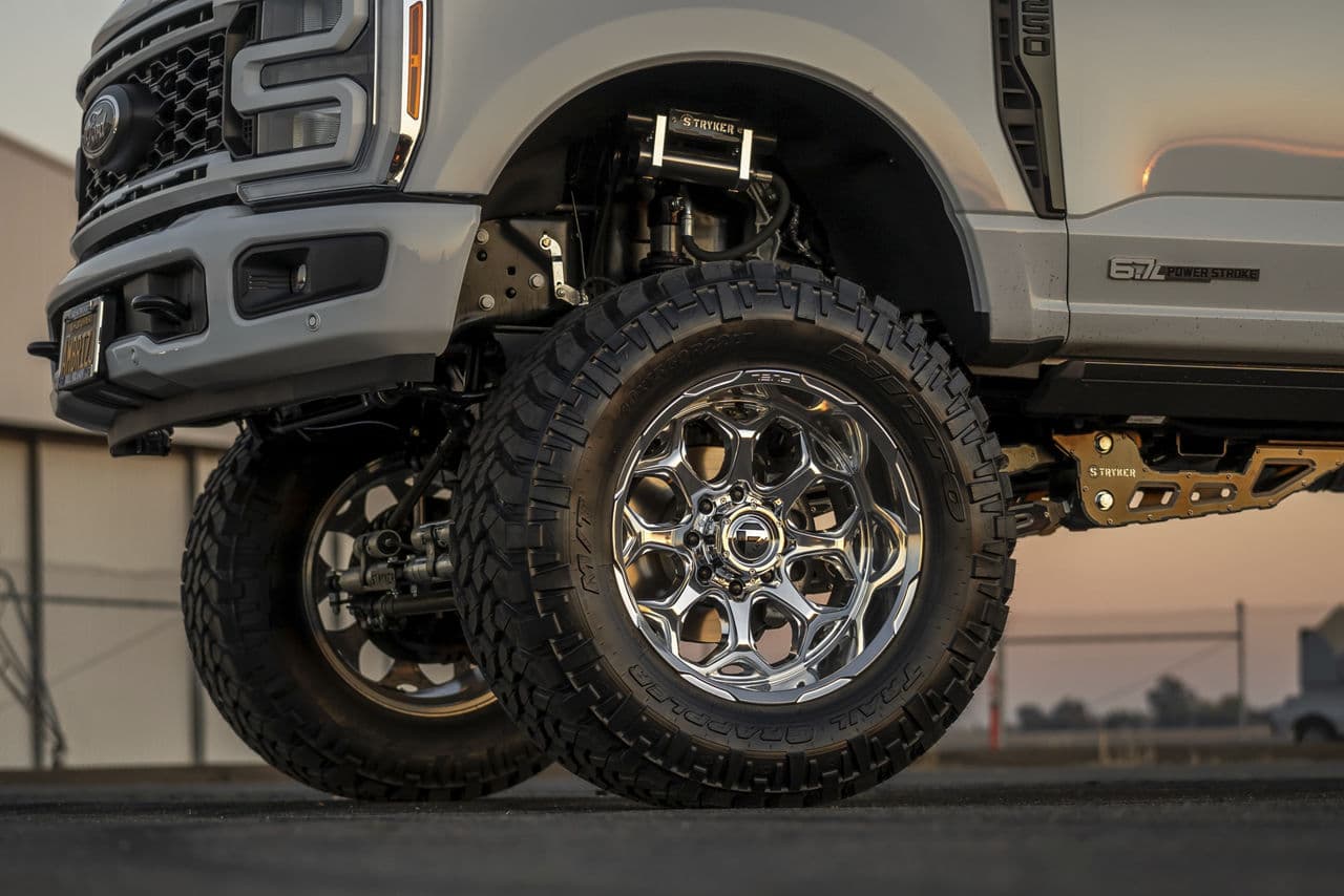 Interior of 2022 Ford F250 with truck suv wheels