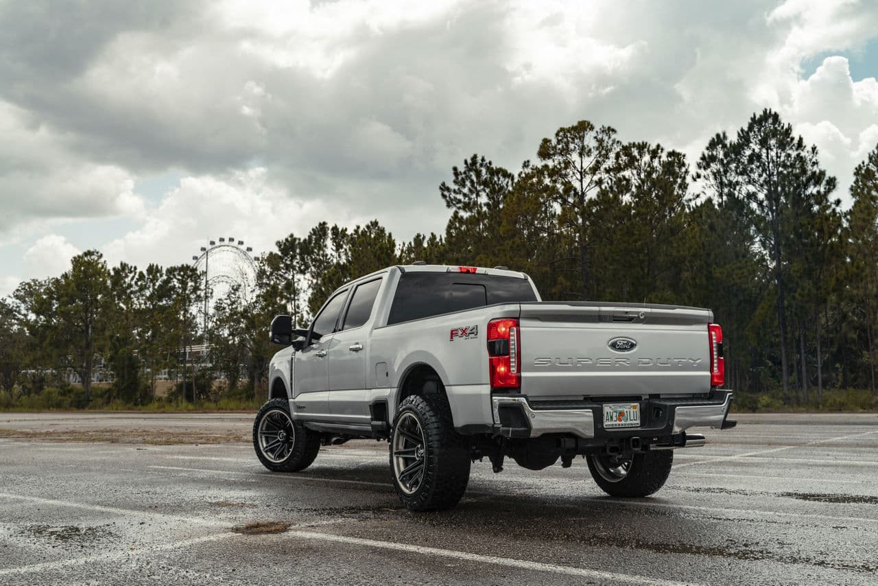 Side profile of 2022 Ford F250 with truck suv wheels