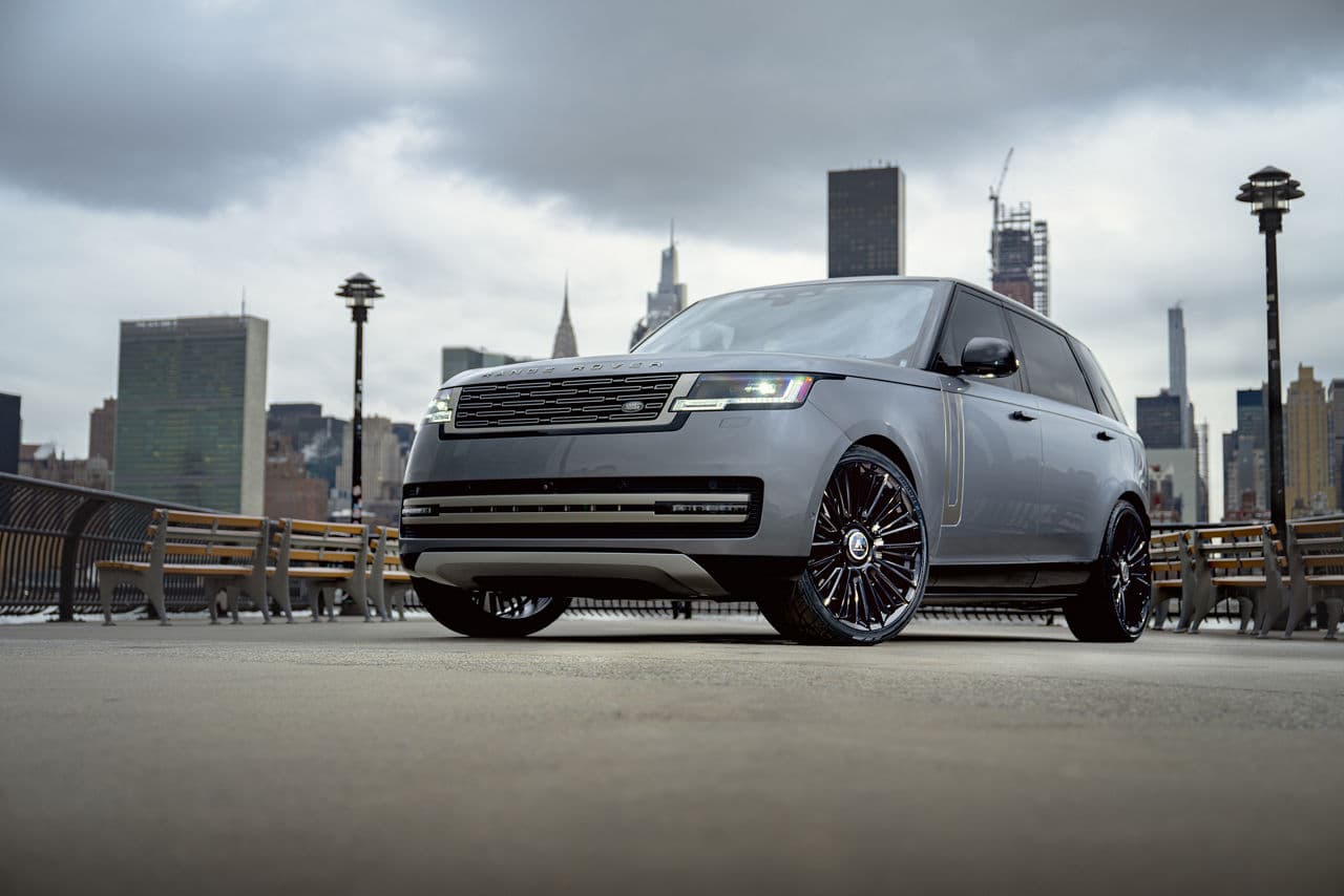 Rear view of 2022 Land Rover Range Rover with wheels