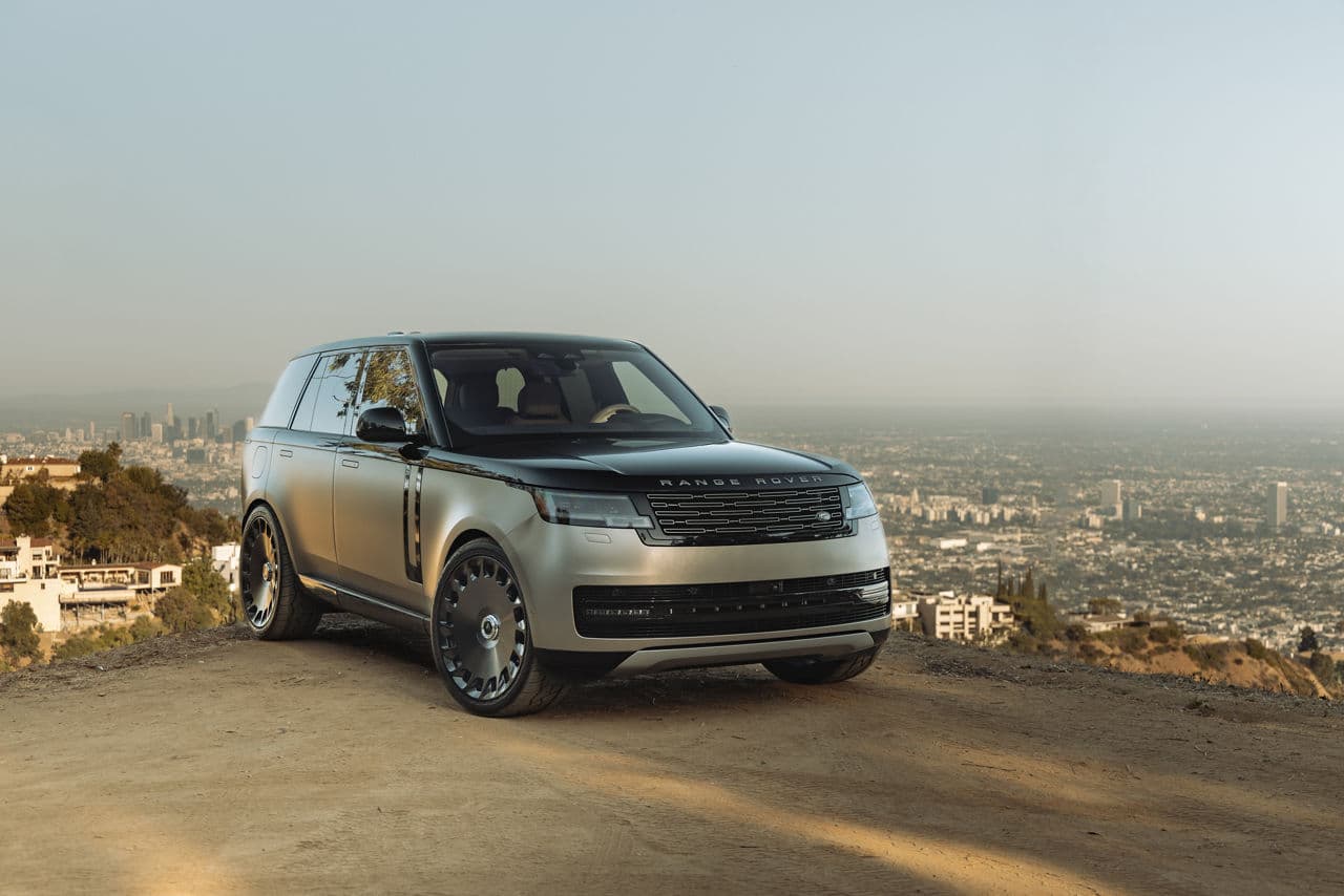 Front view of 2022 Land Rover Ranger Rover with truck suv wheels