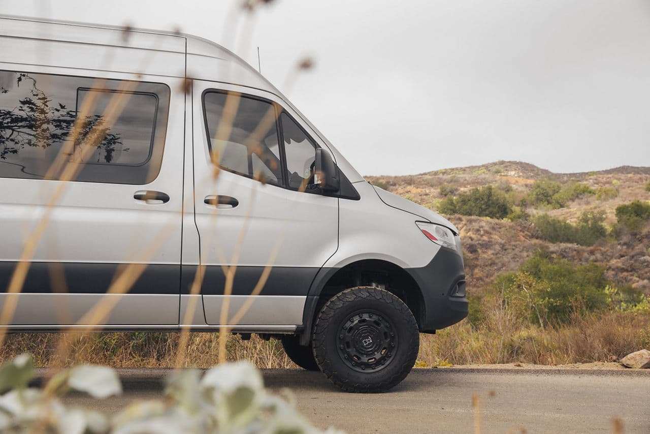 Detail view of 2022 Mercedes-Benz Sprinter with truck suv wheels