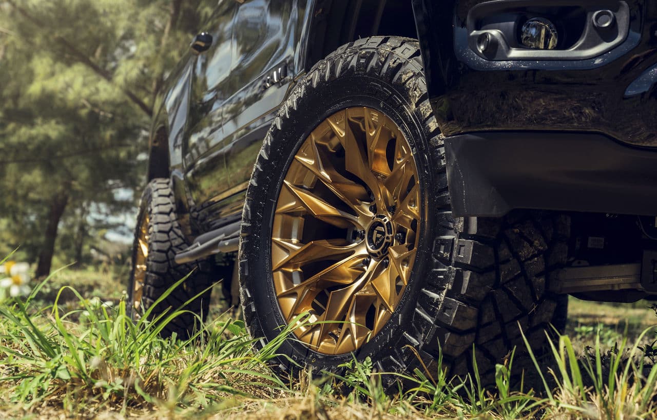 Detail view of 2022 Ram 1500 TRX with truck suv wheels