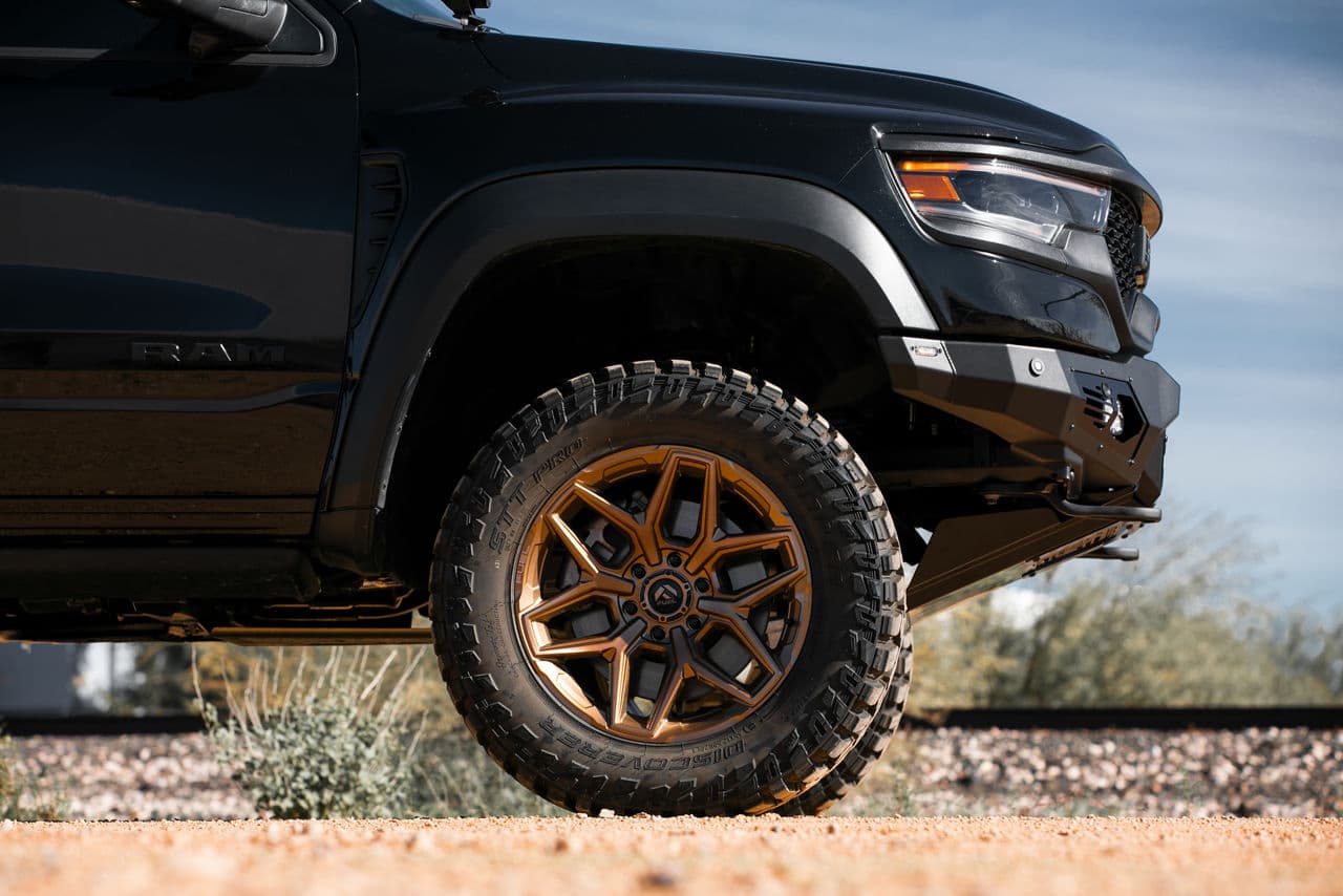 Interior of 2022 Ram 1500 TRX with truck suv wheels