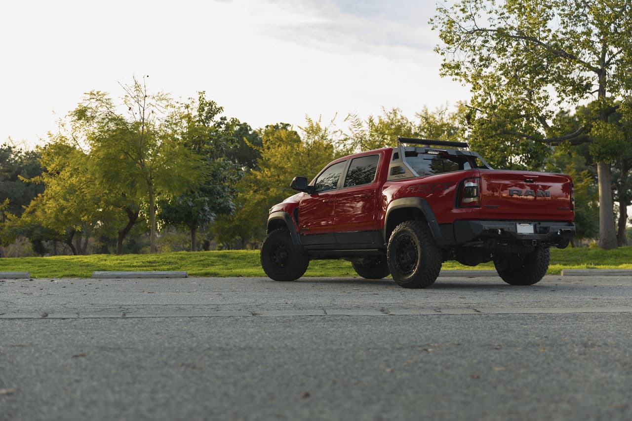 Front view of 2022 Ram TRX with wheels