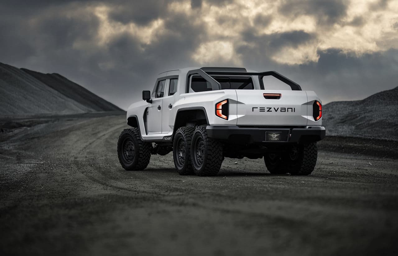 Side profile of 2022 Rezvani Hercules with wheels