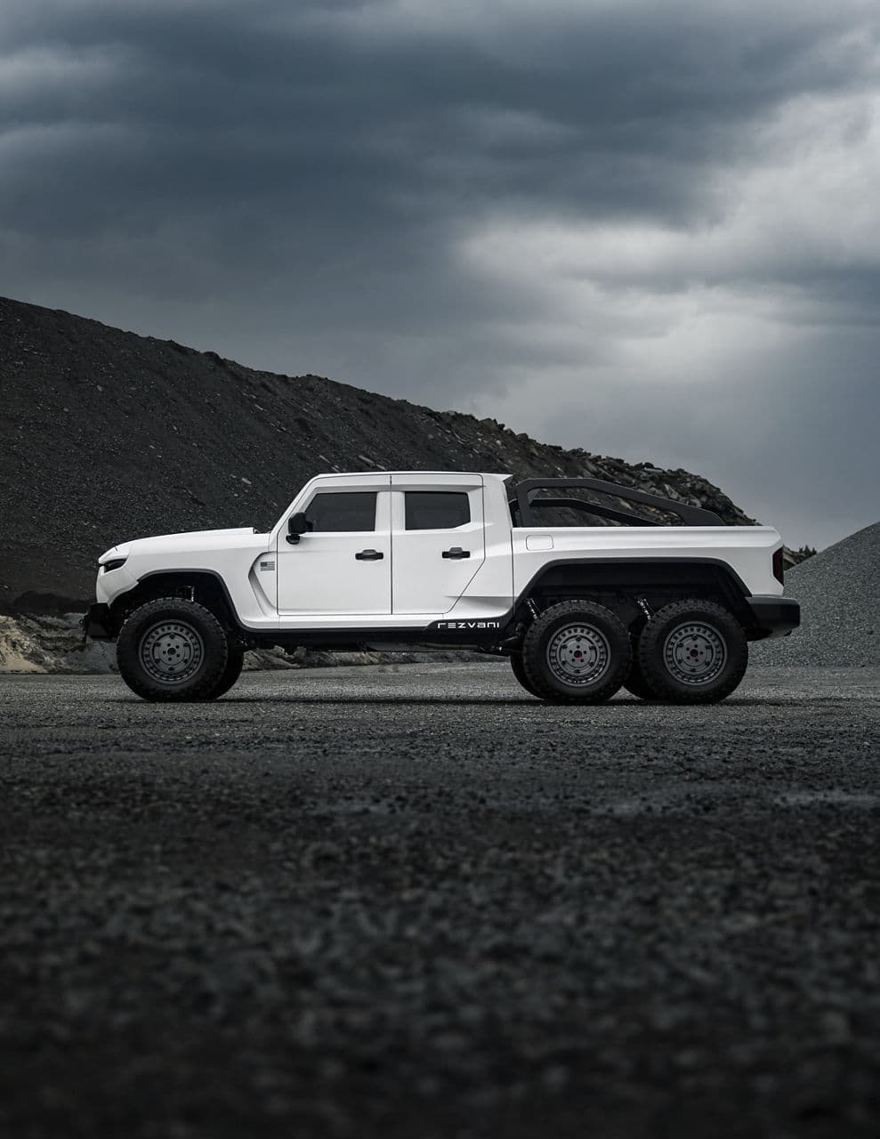 Rear view of 2022 Rezvani Hercules with wheels