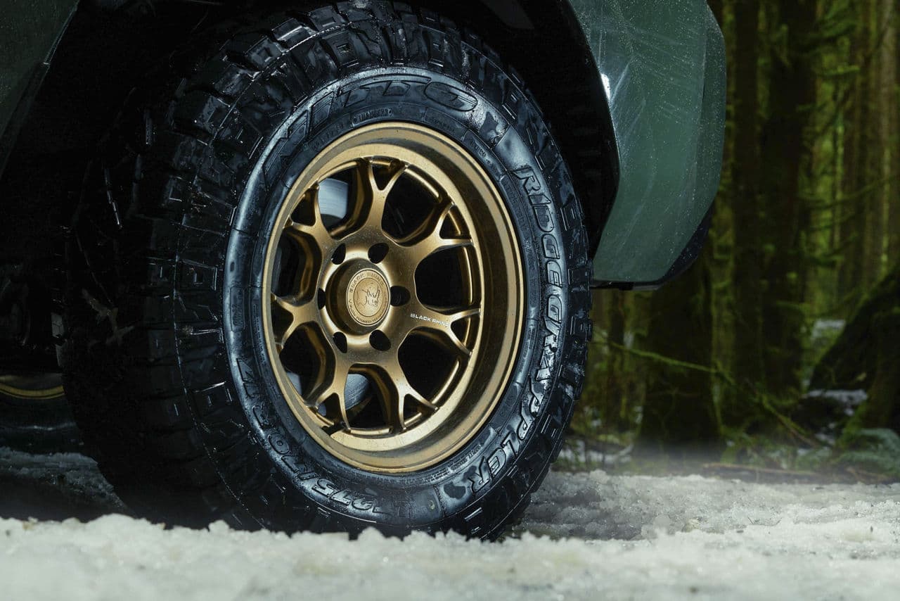 Rear view of 2022 Toyota 4Runner with truck suv wheels