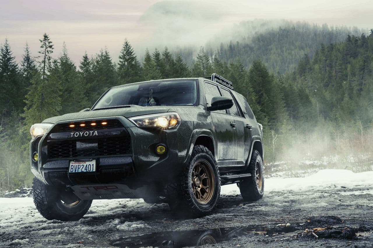 Detail view of 2022 Toyota 4Runner with truck suv wheels