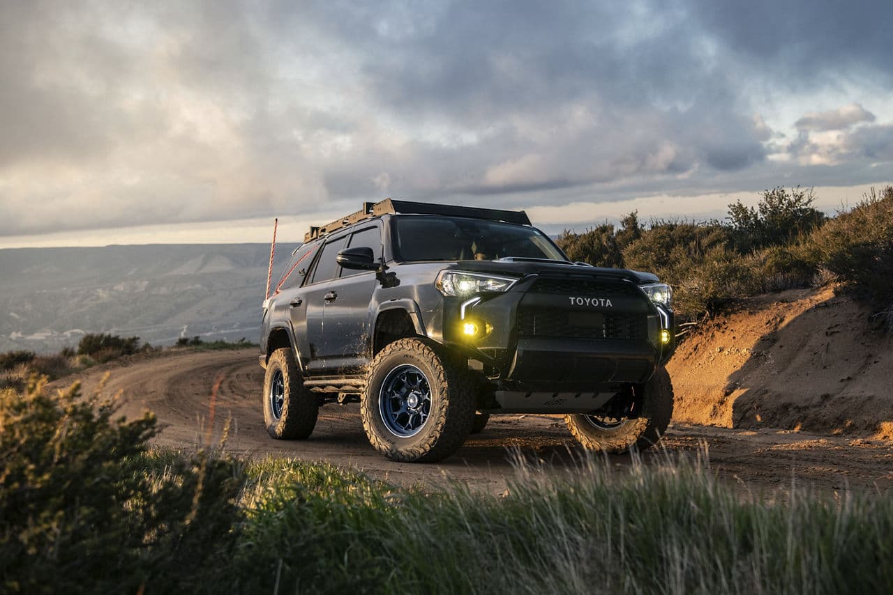 Detail view of 2022 Toyota 4Runner with vehicle wraps