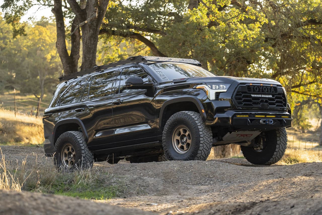 Detail view of 2022 Toyota Sequoia with truck suv wheels