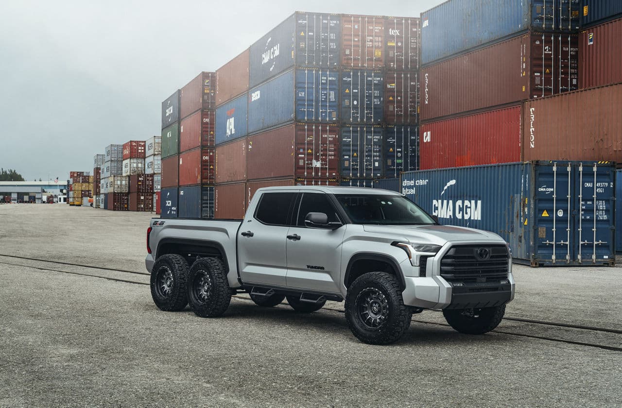 Front view of 2022 Toyota Tundra with wheels