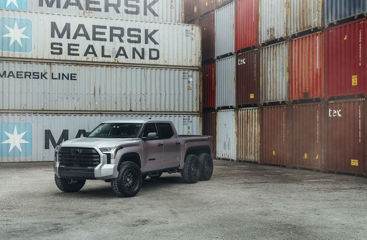 Detail view of 2022 Toyota Tundra with wheels