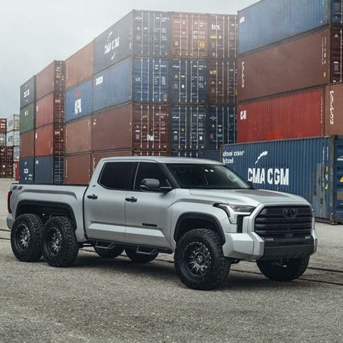 Detail view of 2022 Toyota Tundra with wheels