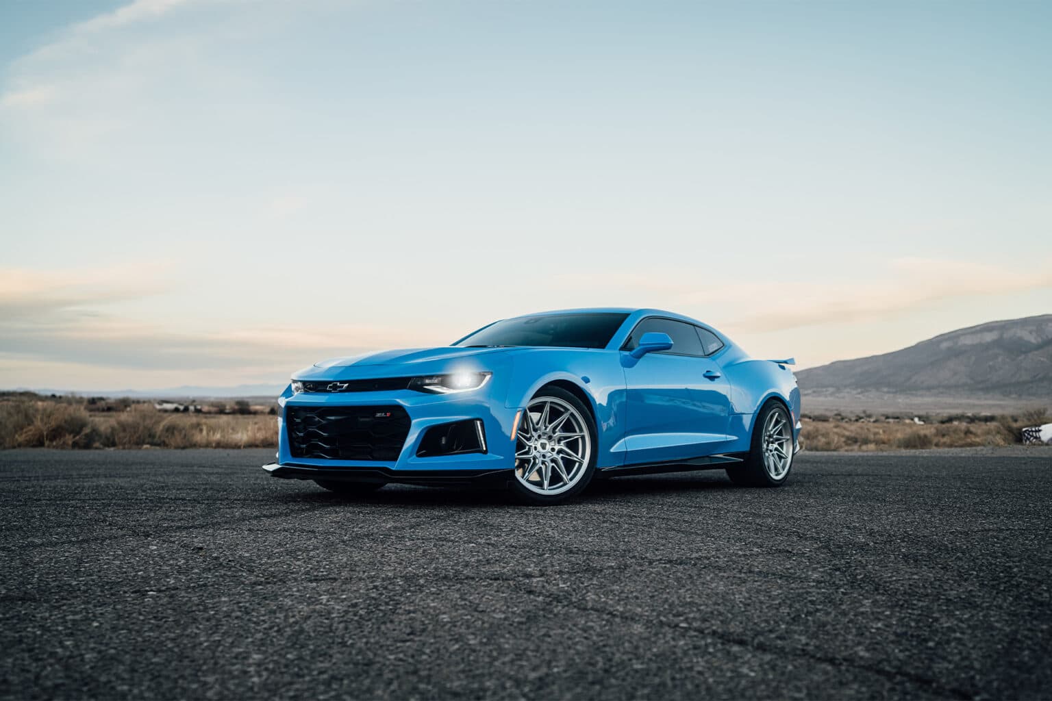 2023 Chevrolet Camaro ZL1 — lowering springs, front view