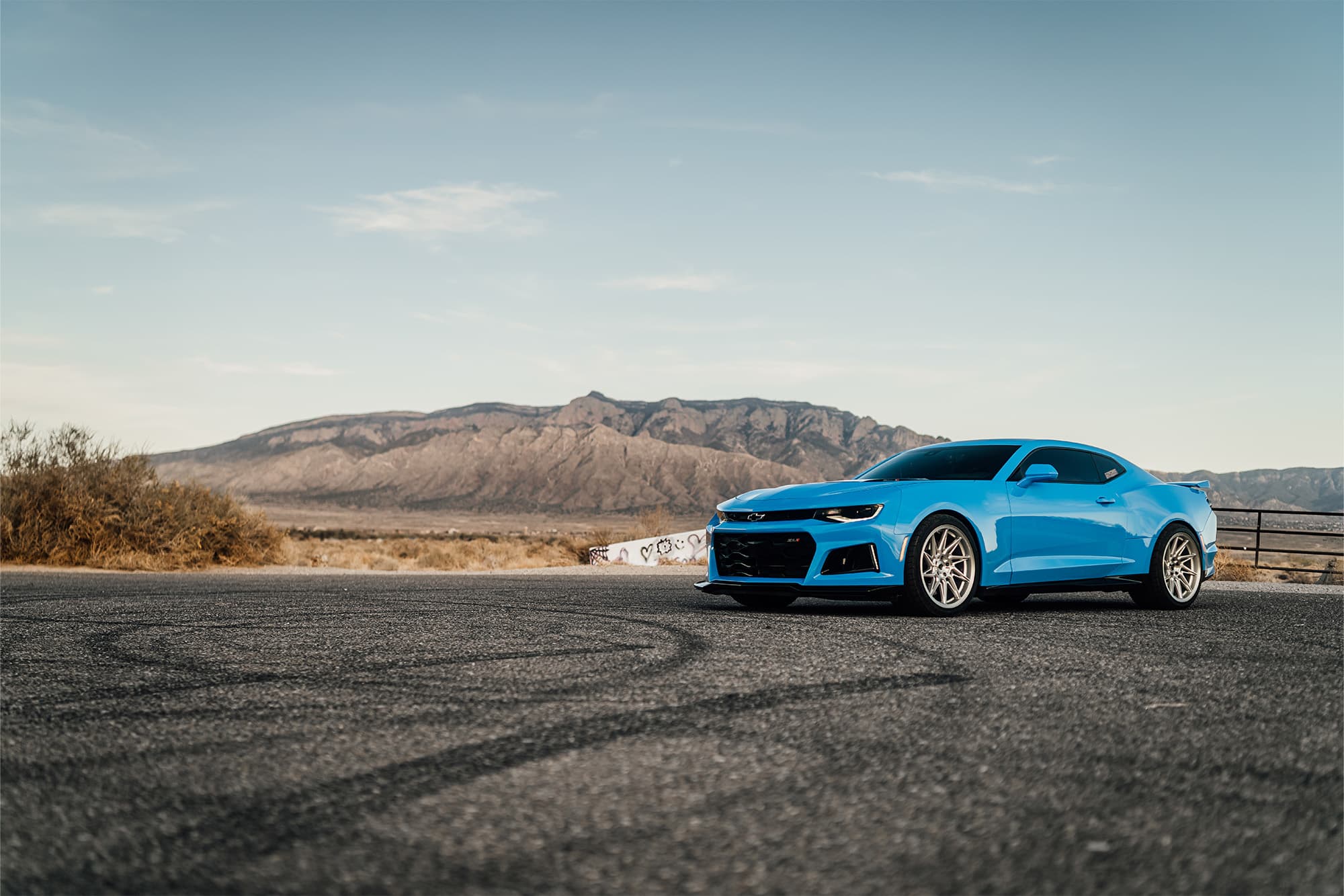2023 Chevrolet Camaro ZL1 — lowering springs, rear view