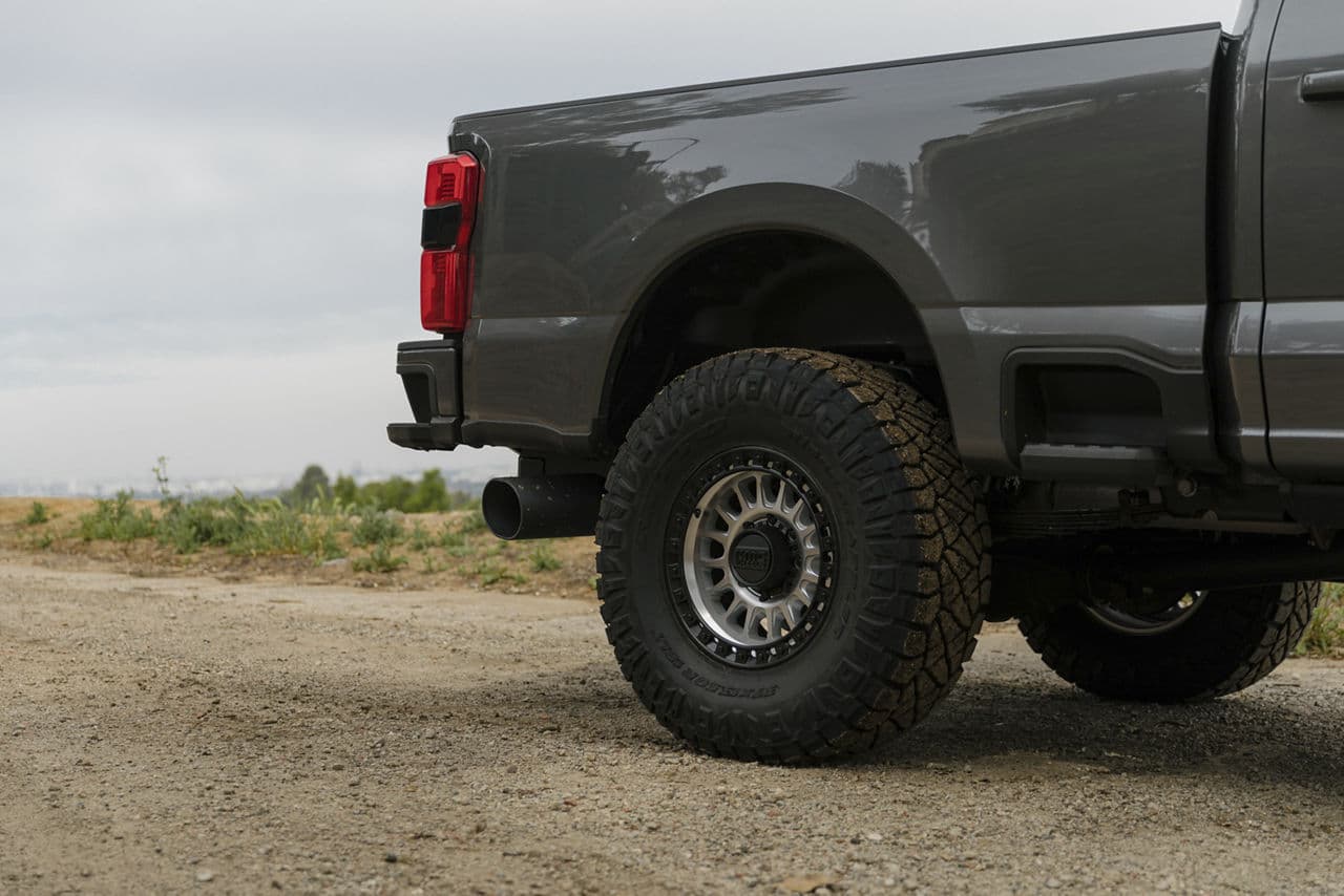 Interior of 2023 Ford F250 with wheels