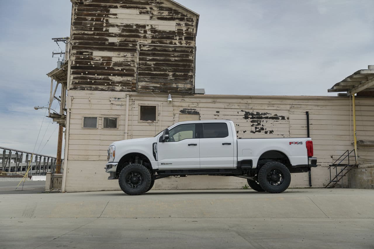Interior of 2023 Ford F250 with wheels