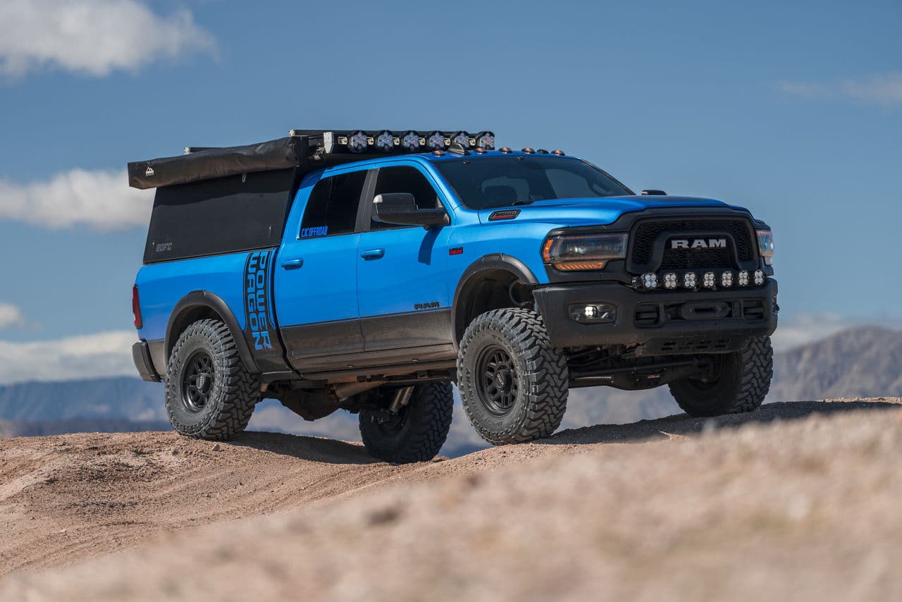 Front view of 2023 Ram 2500 Power Wagon with truck suv wheels