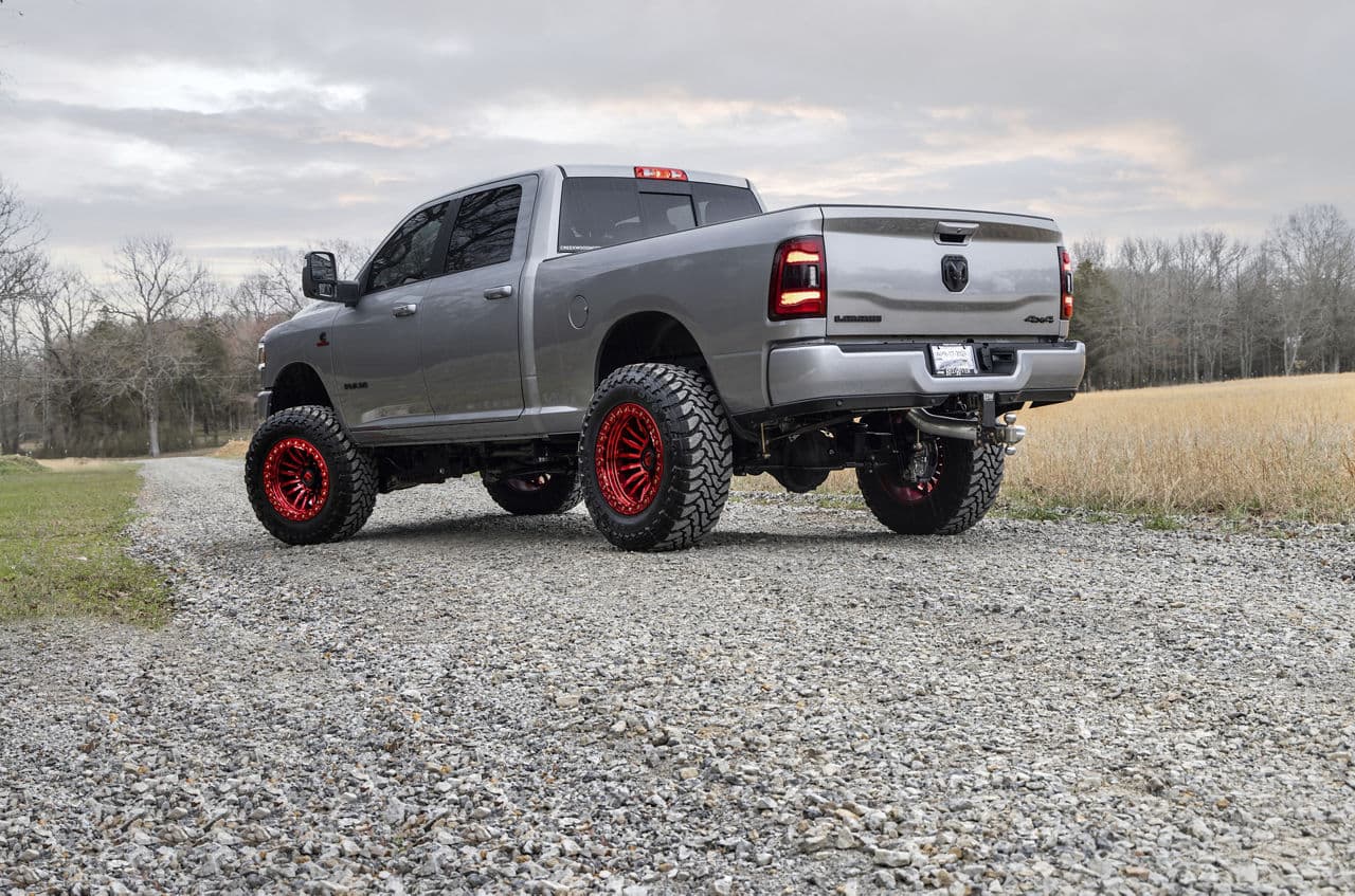 Side profile of 2023 Ram 2500 with wheels