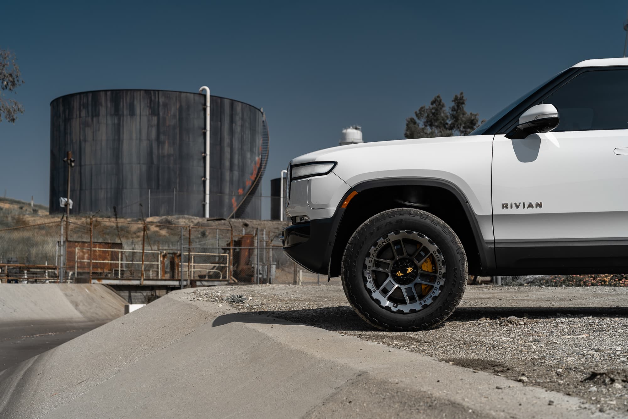 2023 Rivian R1T — custom build, rear view