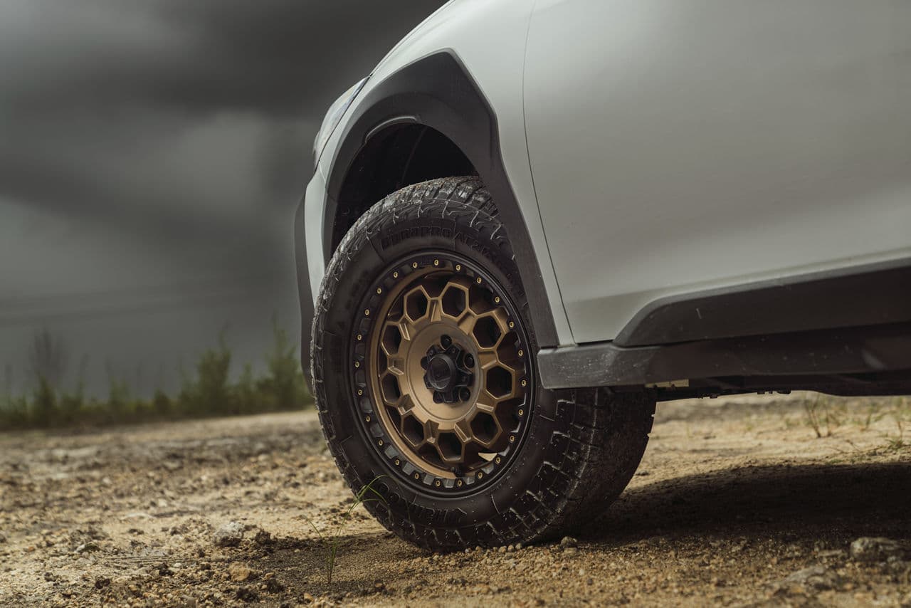 Detail view of 2023 Subaru Outback with wheels