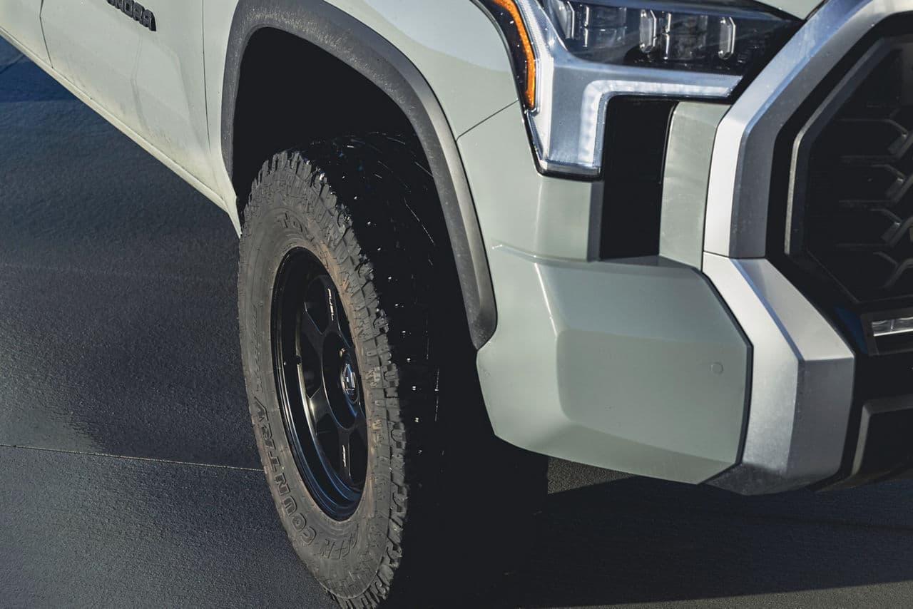 Rear view of 2023 Toyota Tundra with truck suv wheels