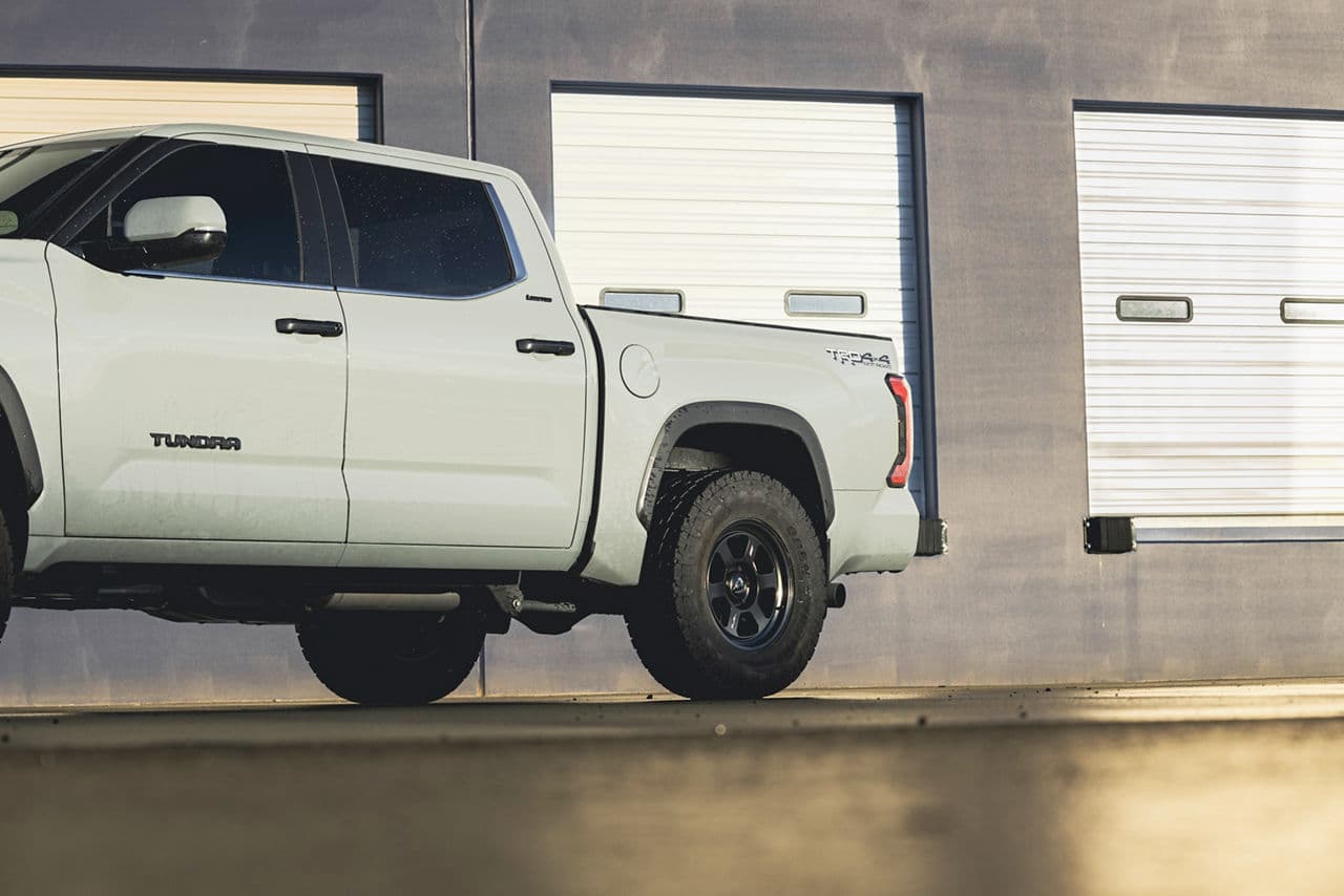 Detail view of 2023 Toyota Tundra with truck suv wheels