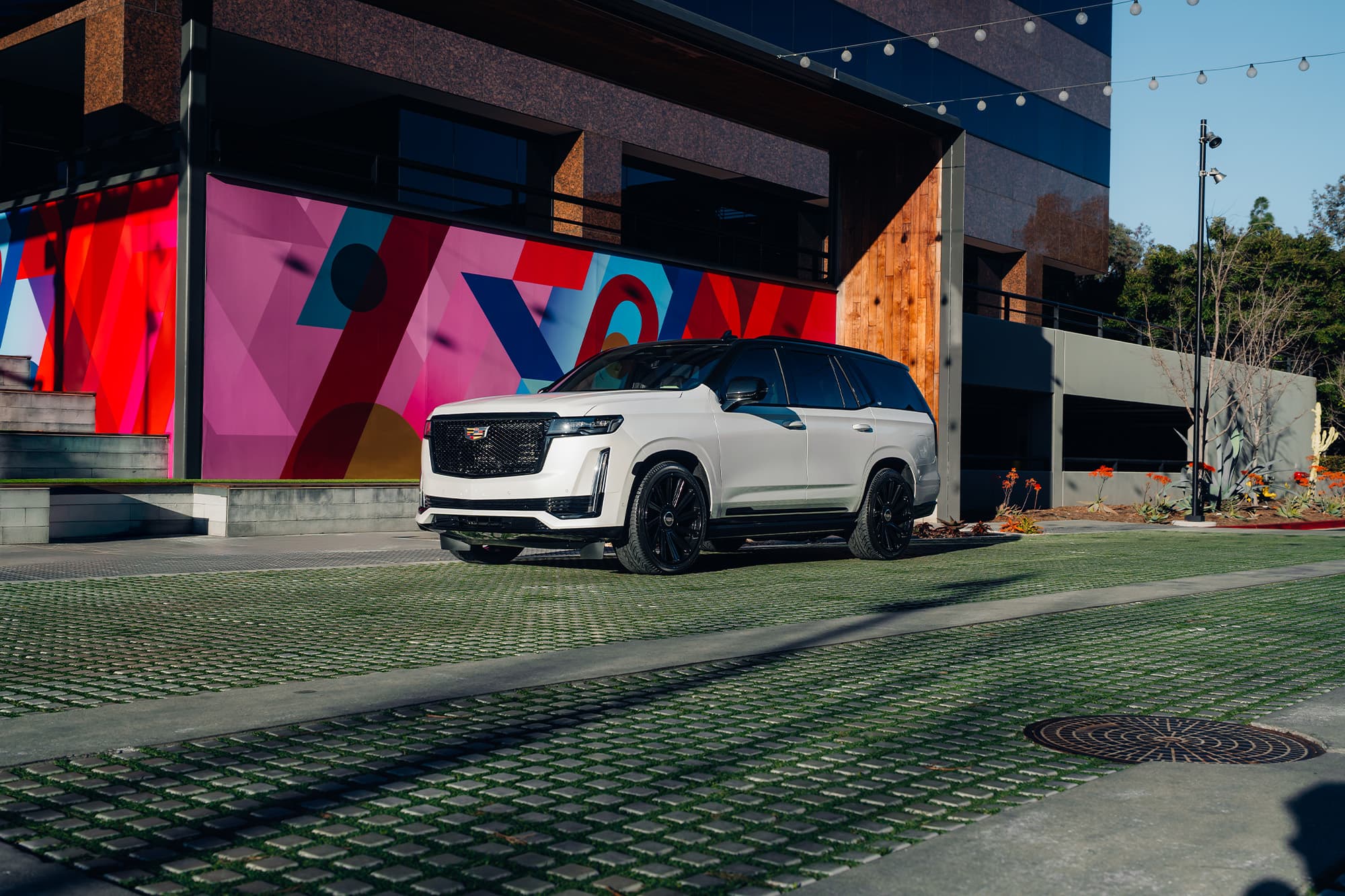 2024 Cadillac Escalade — coilovers, rear view