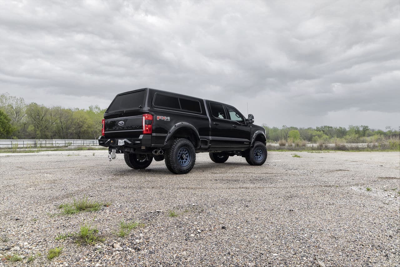 Rear view of 2024 Ford F250 Super Duty with wheels