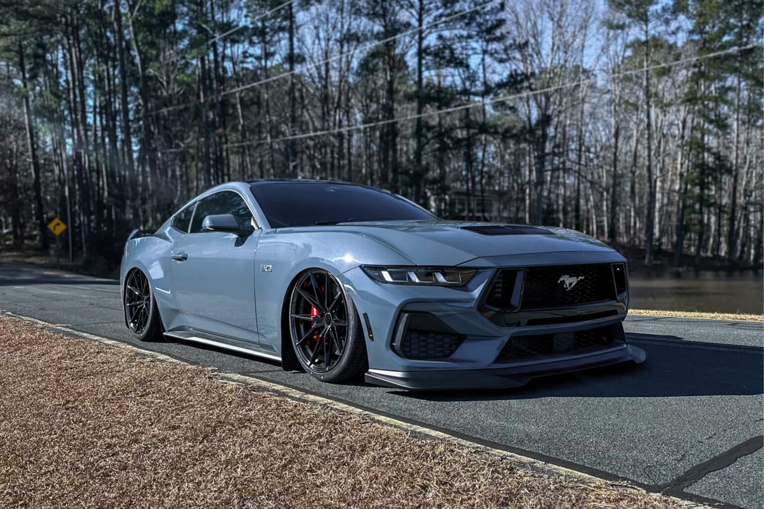 2024 Ford Mustang — air ride suspension, front view