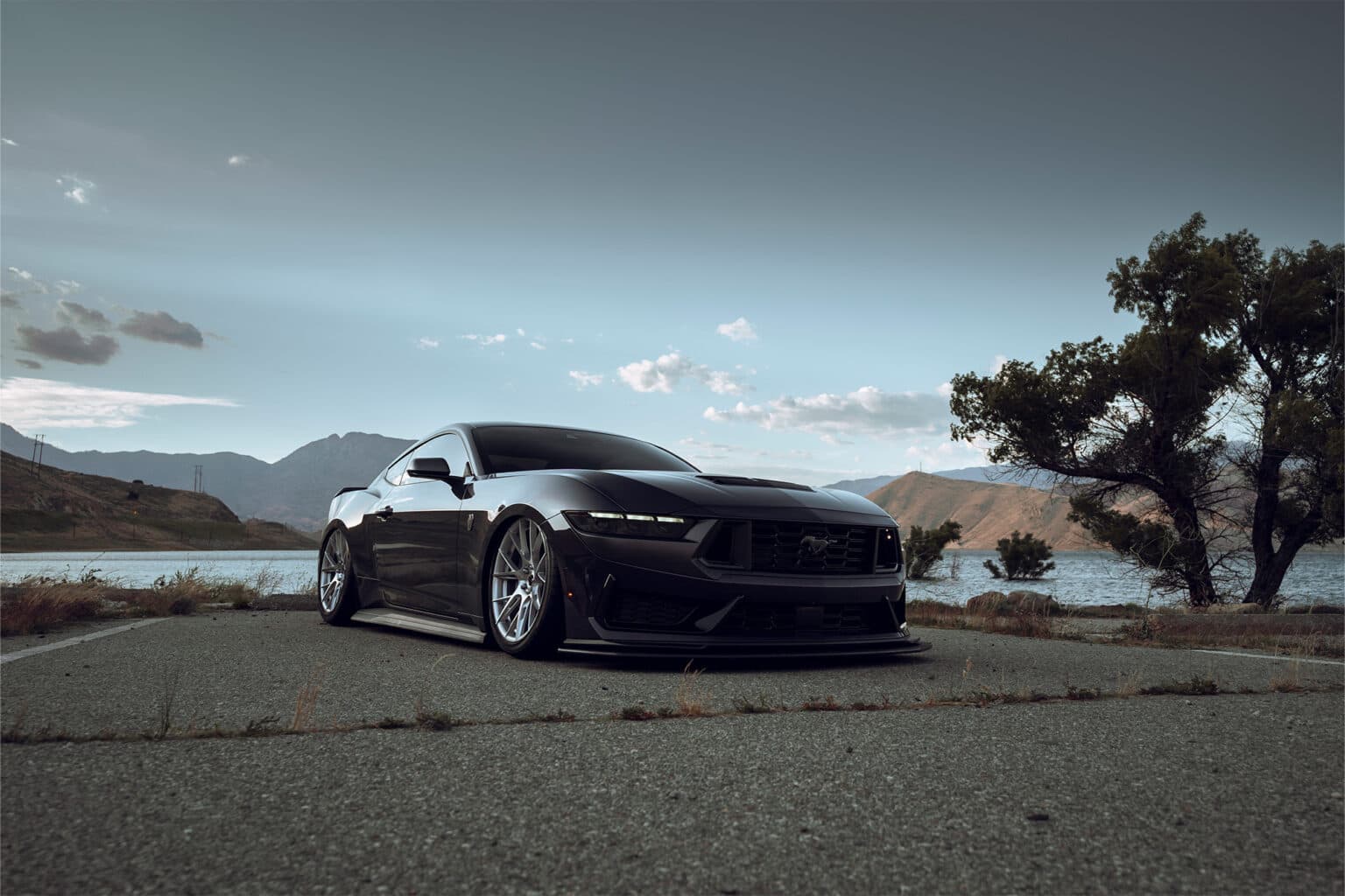 2024 Ford Mustang Dark Horse — wheels, rear view