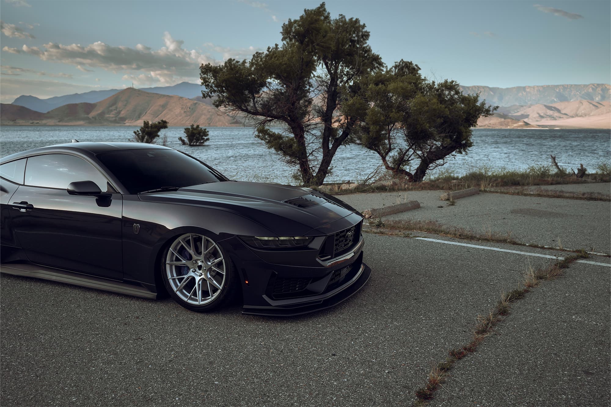 2024 Ford Mustang Dark Horse — wheels, detail view