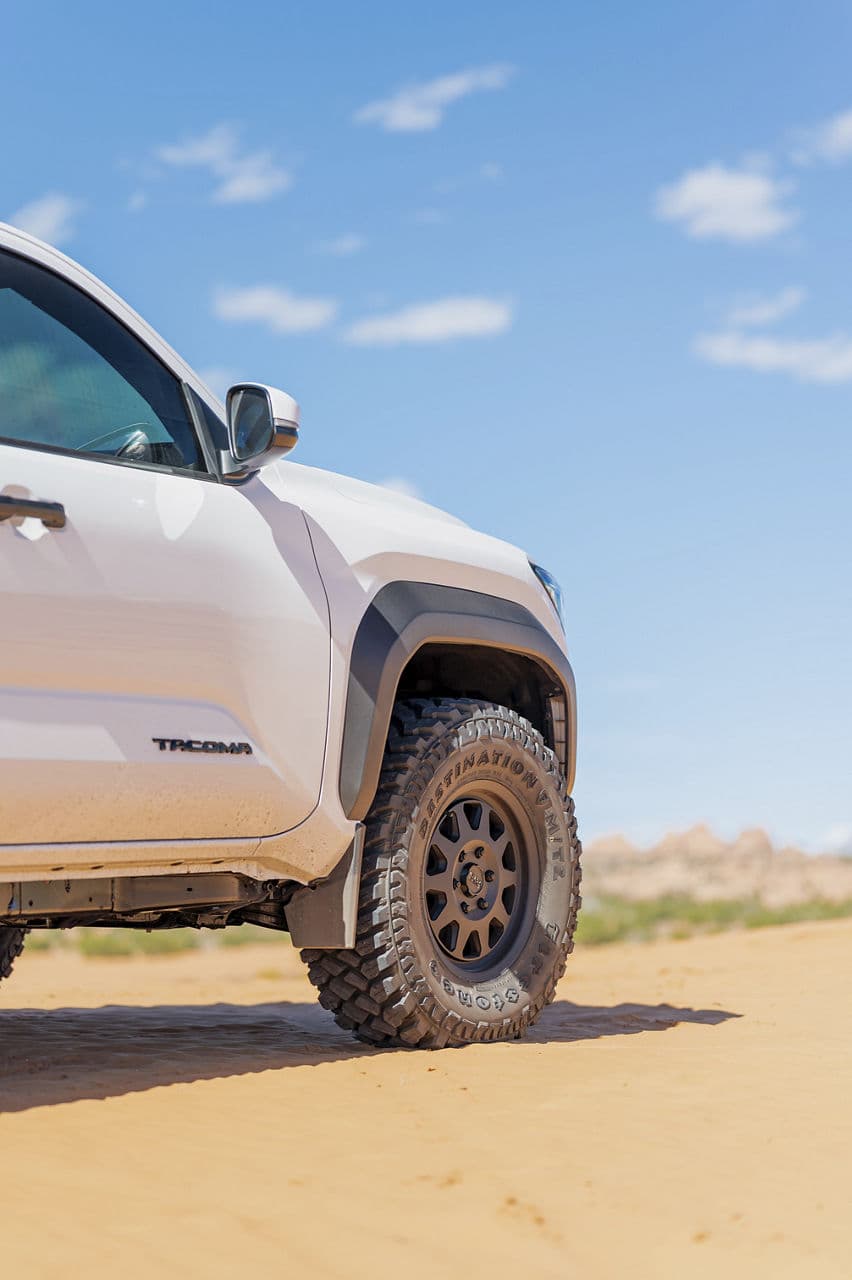 Interior of 2024 Toyota Tacoma with wheels