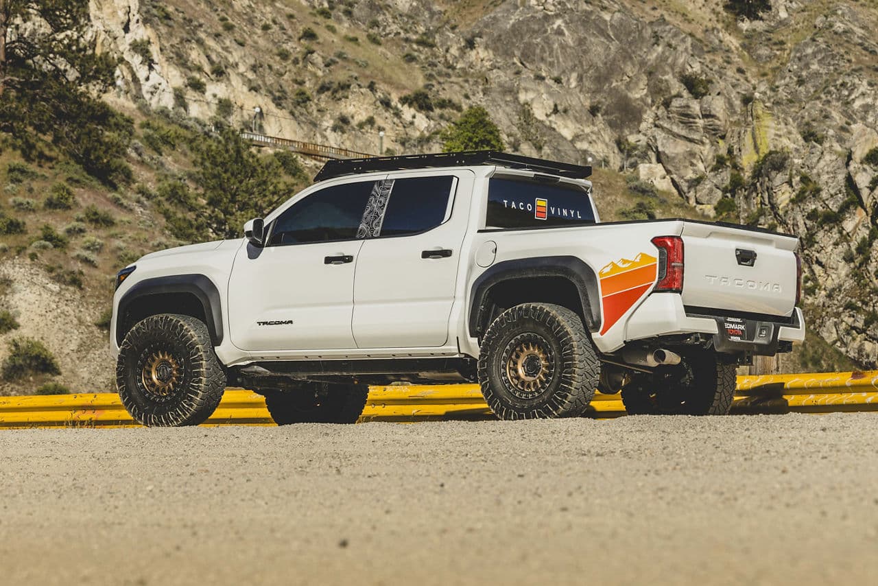 Interior of 2024 Toyota Tacoma with wheels