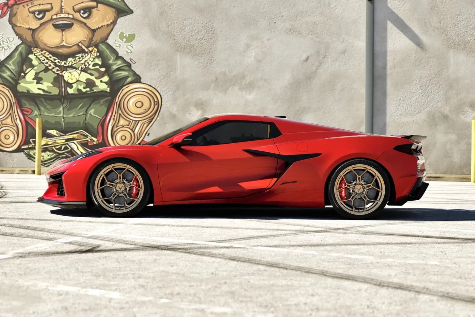 2025 Chevy Corvette C8 Z06 — wheels, front view