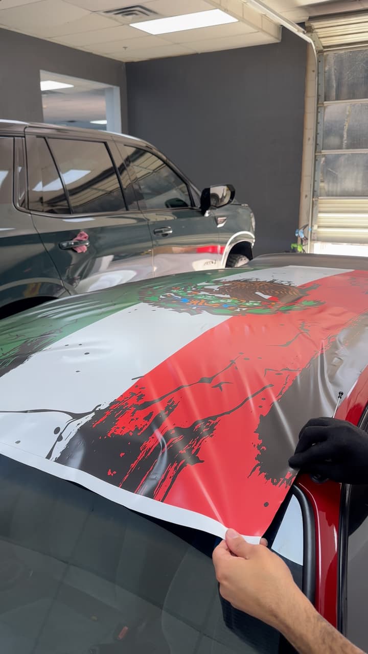 Custom Mexico Flag Wrap On A Hatchback 🔥