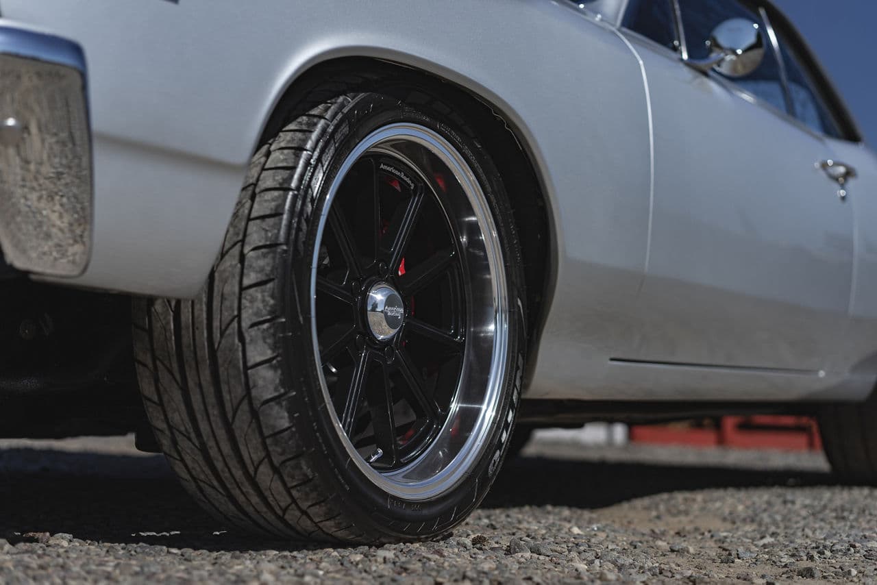 Side profile of 1967 Chevrolet Chevelle with wheels