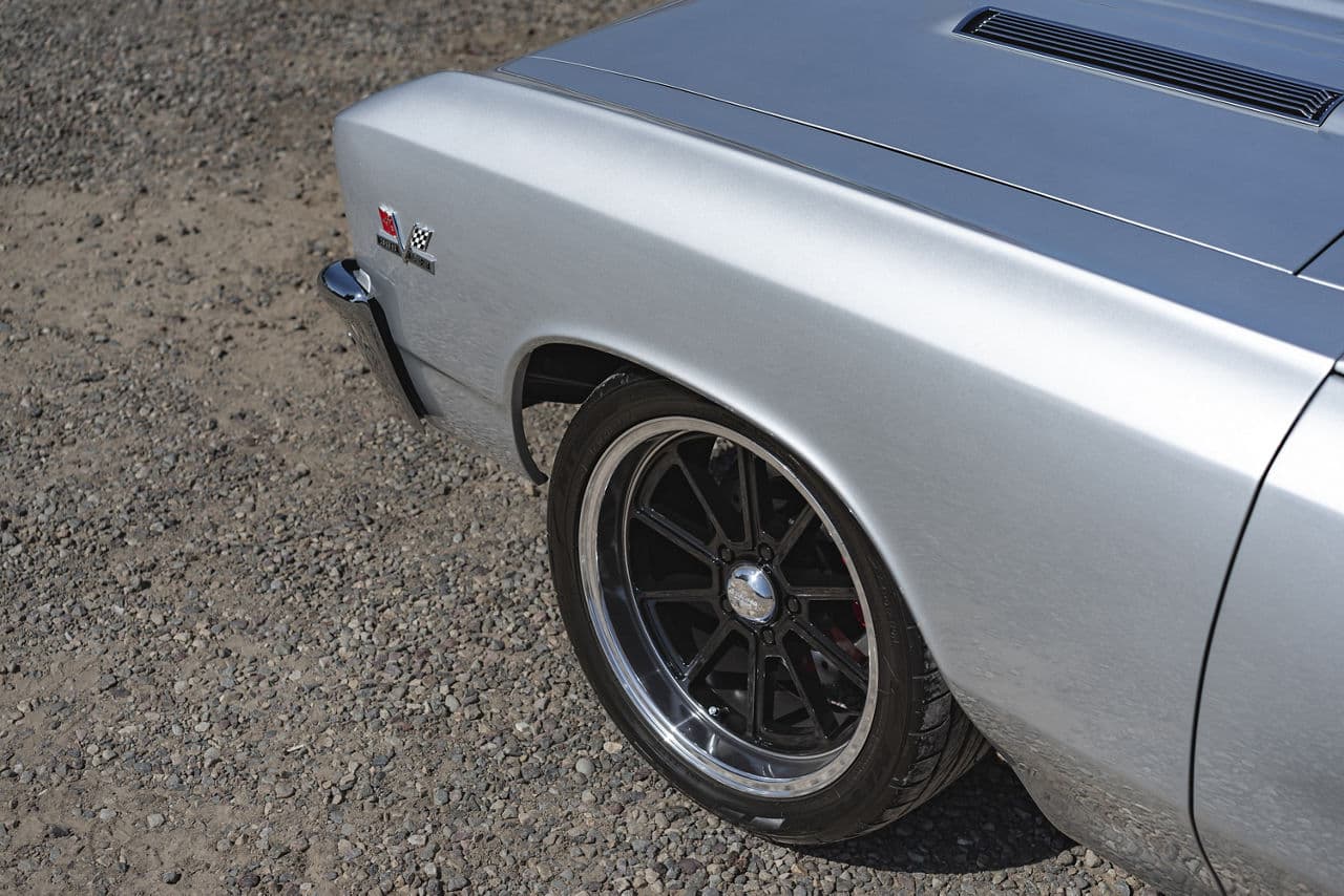 Rear view of 1967 Chevrolet Chevelle with wheels