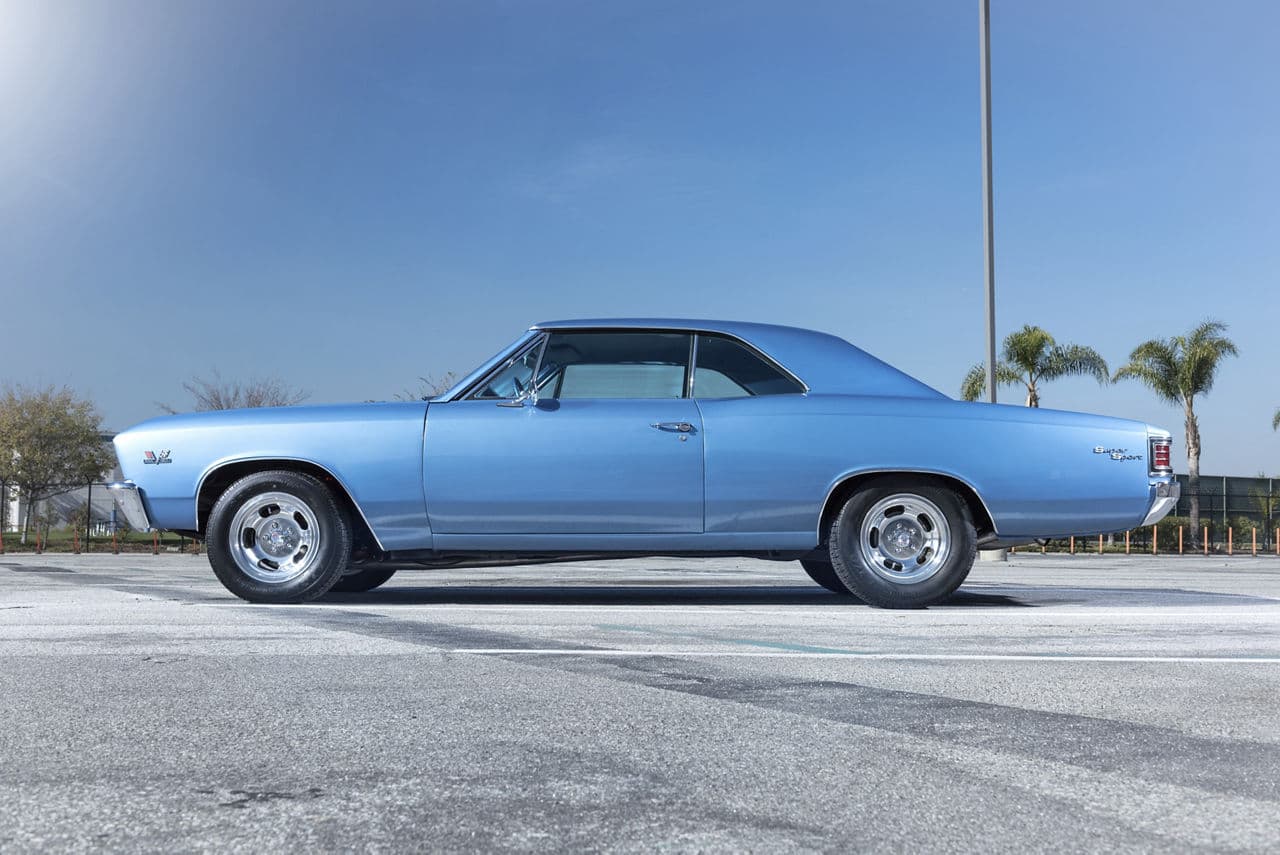 Interior of 1967 Chevrolet Chevelle with wheels